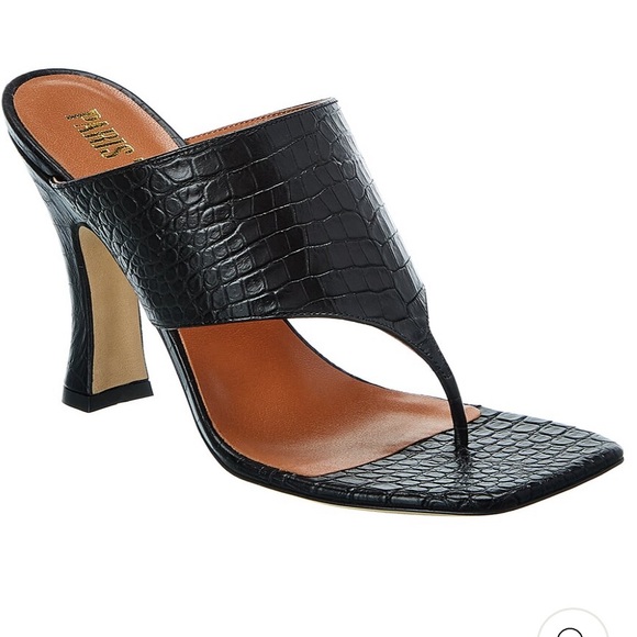 Paris Texas Croc Embossed Sandals - Picture 3 of 9